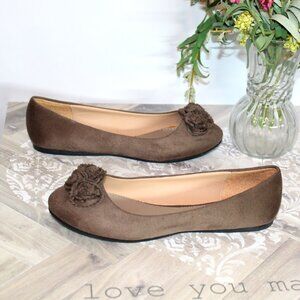 Amanda Blu Flowered Ballet Flats